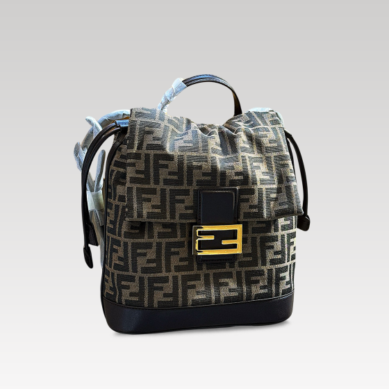 FENDI double-shoulder monogram backpack